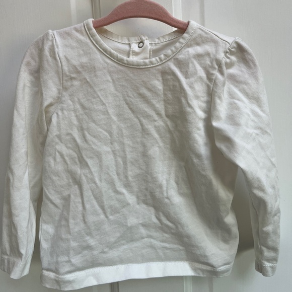 Little Me 24M White Long Sleeve Shirt - Picture 1 of 4